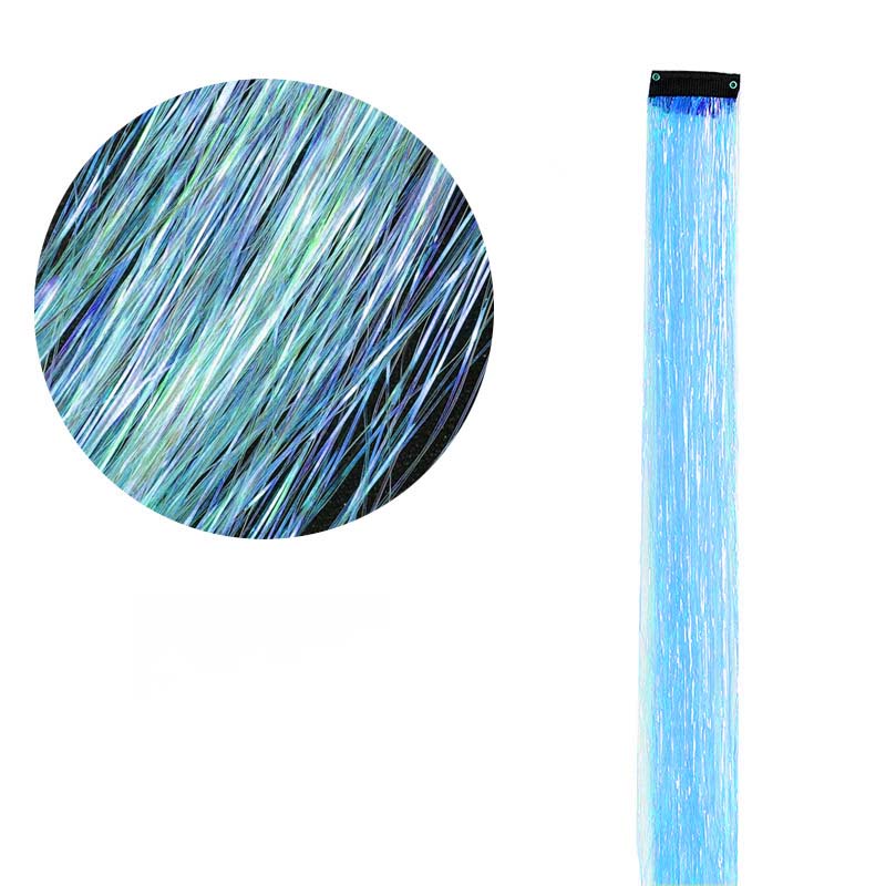 CLIP IN HAIR EXTENSIONS LONG SYNTHETIC COLORED HIGHLIGHTS