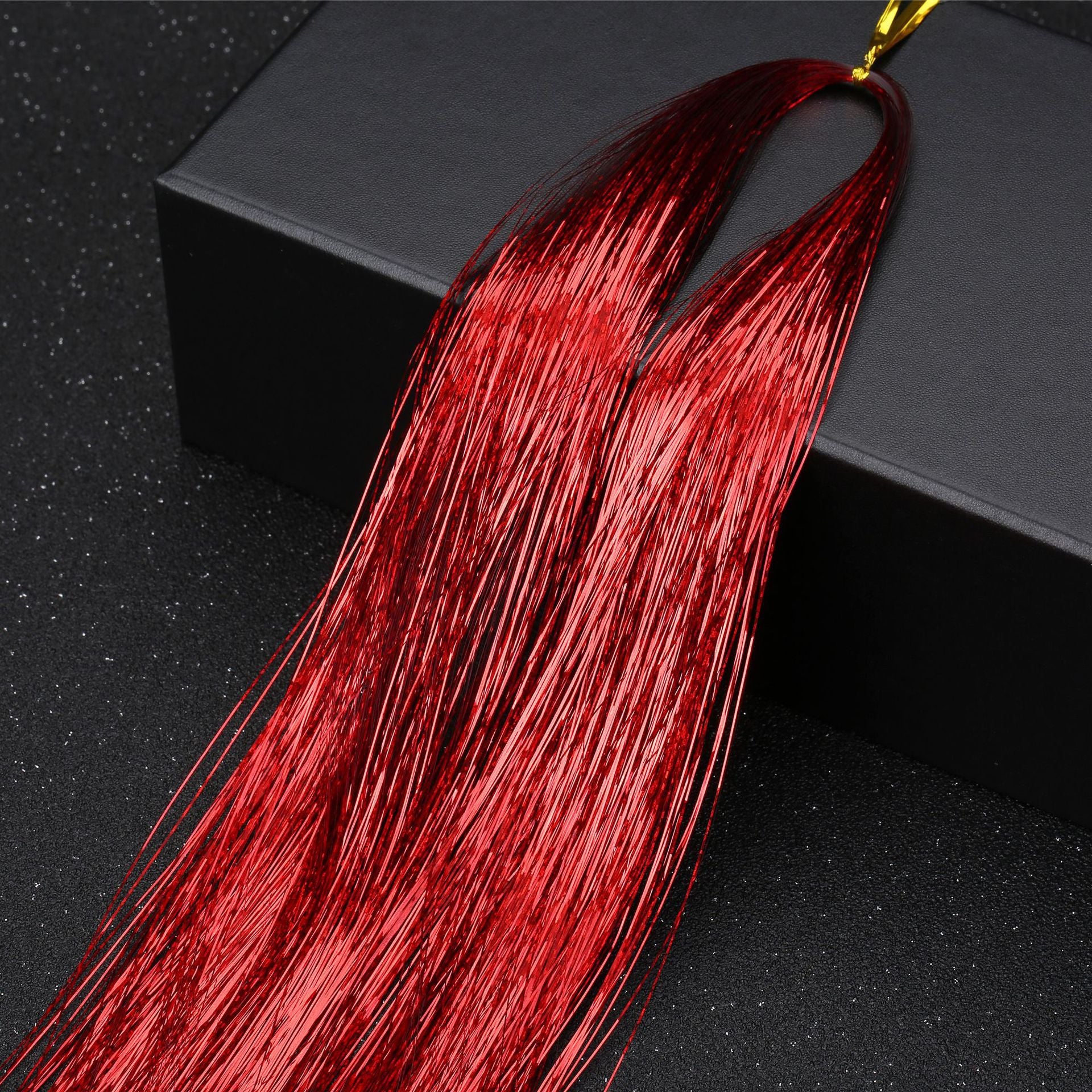 SYNTHETIC HAIR TINSEL SPARKLE HOLOGRAPHIC HAIR HIGHLIGHT