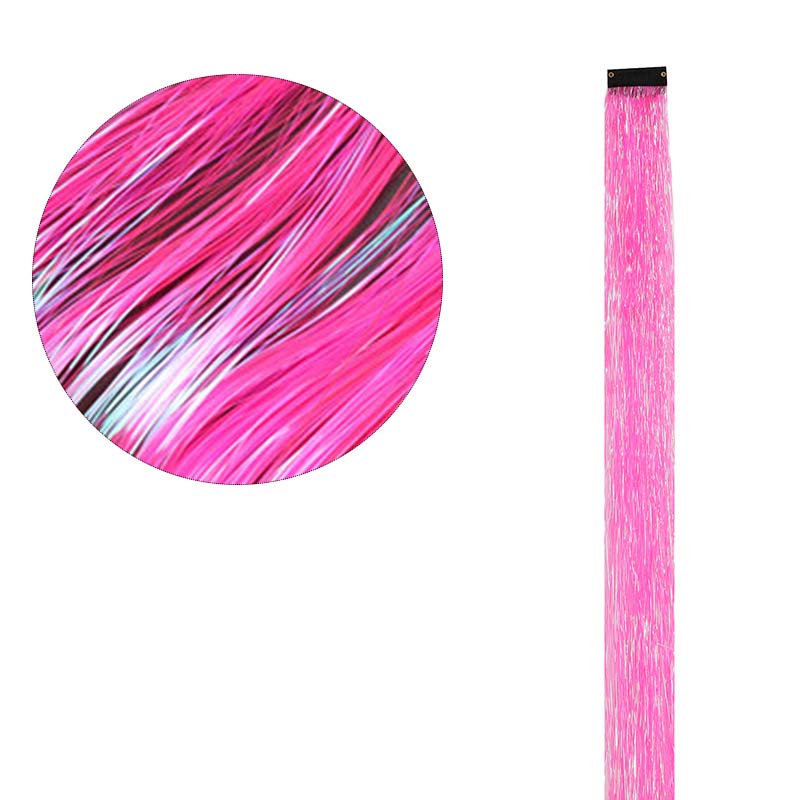 CLIP IN HAIR EXTENSIONS LONG SYNTHETIC COLORED HIGHLIGHTS