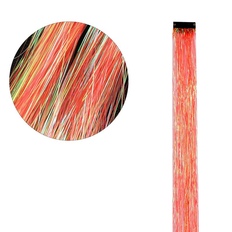 CLIP IN HAIR EXTENSIONS LONG SYNTHETIC COLORED HIGHLIGHTS