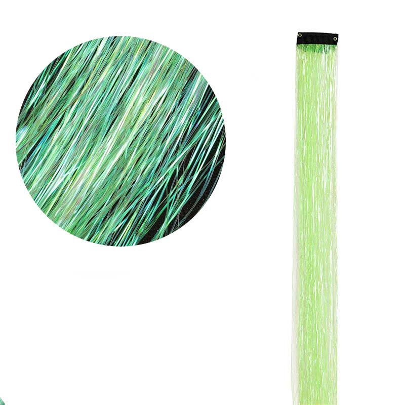 CLIP IN HAIR EXTENSIONS LONG SYNTHETIC COLORED HIGHLIGHTS
