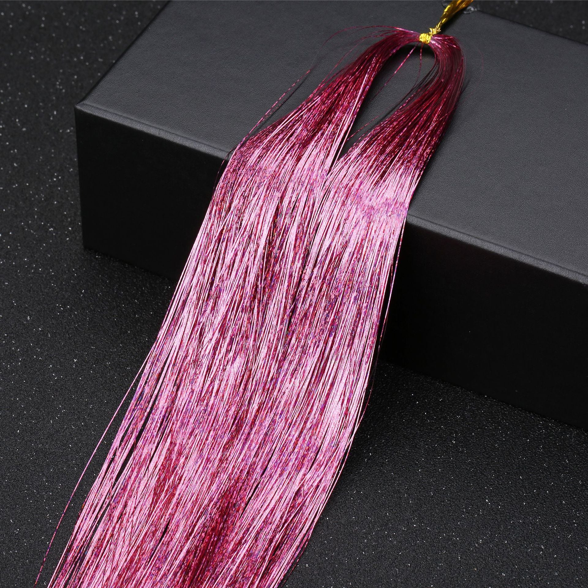 SYNTHETIC HAIR TINSEL SPARKLE HOLOGRAPHIC HAIR HIGHLIGHT