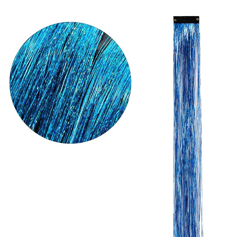 CLIP IN HAIR EXTENSIONS LONG SYNTHETIC COLORED HIGHLIGHTS