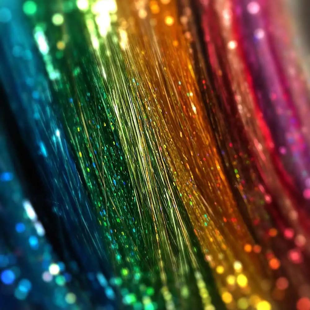 COLORFUL CLIP IN HAIR EXTENSIONS LONG SYNTHETIC COLORED HIGHLIGHTS