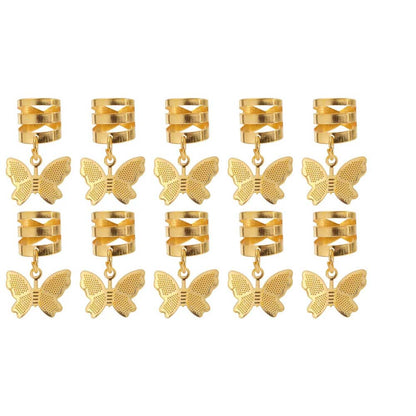 10PCS BUTTERFLY BOHO BRAID CUFFS