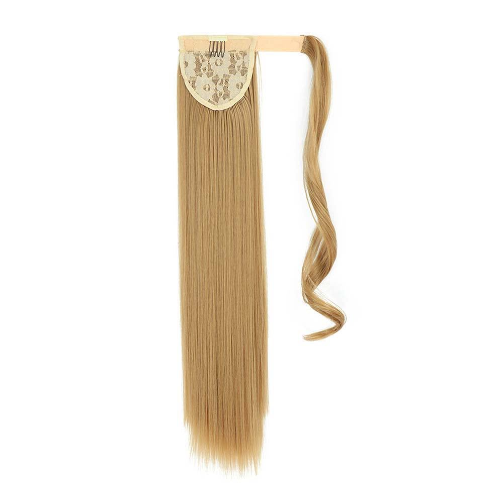 HONEY BLONDE SYNTHETIC STRAIGHT PONYTAIL HAIR EXTENSION