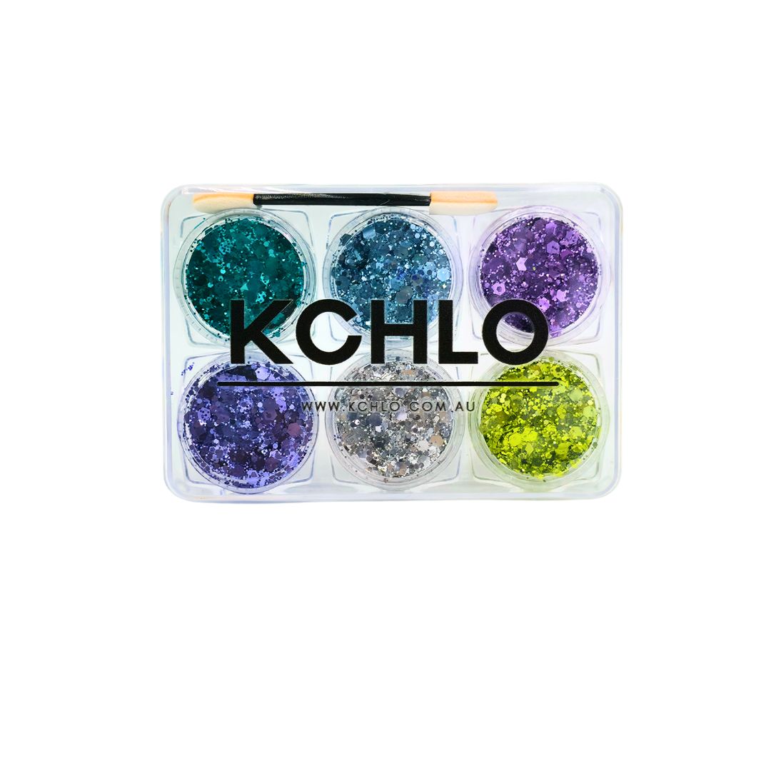 MINT MAMBO HAIR, FACE &amp; BODY GLITTER GEL 6 COLORS