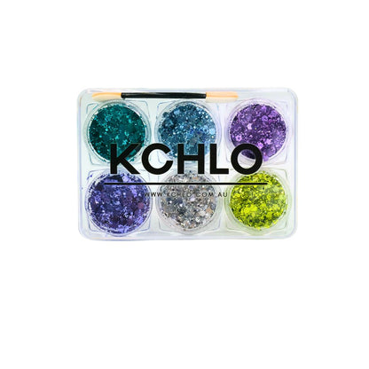 MINT MAMBO HAIR, FACE &amp; BODY GLITTER GEL 6 COLORS
