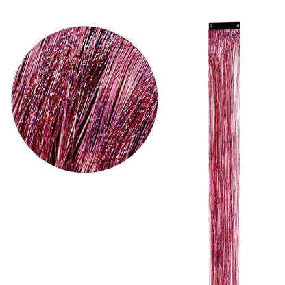 CLIP IN HAIR EXTENSIONS LONG SYNTHETIC COLORED HIGHLIGHTS