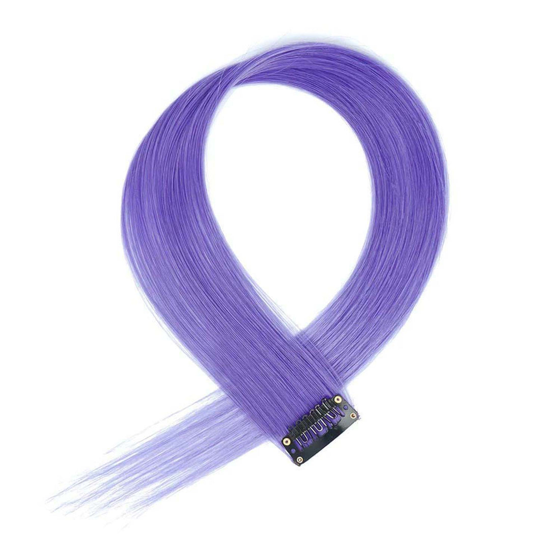 LIGHT PURPLE CLIP IN HAIR EXTENSIONS HAIR HIGHLIGHTS