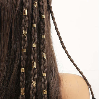 BOHO BRAID CUFFS BRAID RINGS HAIR ACCESSORY