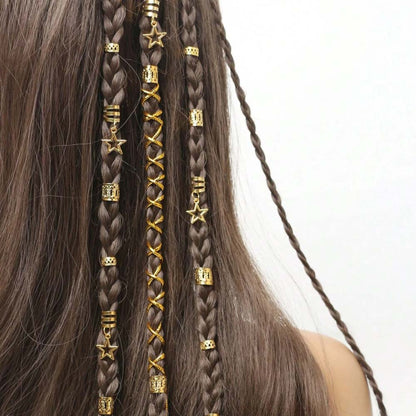 BOHO BRAID CUFFS BRAID RINGS HAIR ACCESSORY