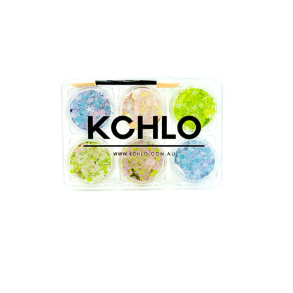BLOOMING FIELD HAIR, FACE &amp; BODY GLITTER GEL 6 COLORS