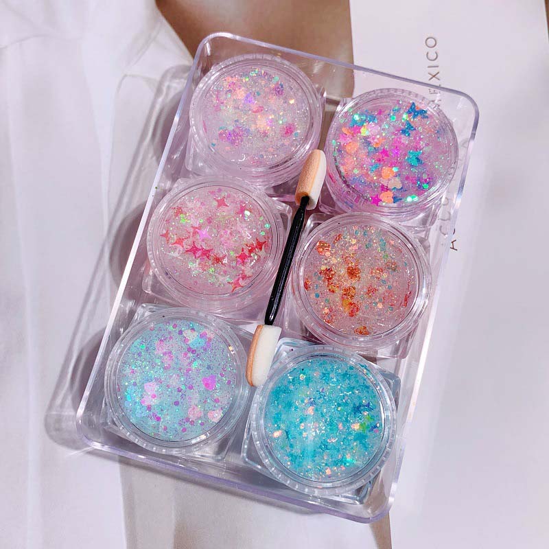 ETHEREAL FAE HAIR, FACE &amp; BODY GLITTER GEL 6 COLORS