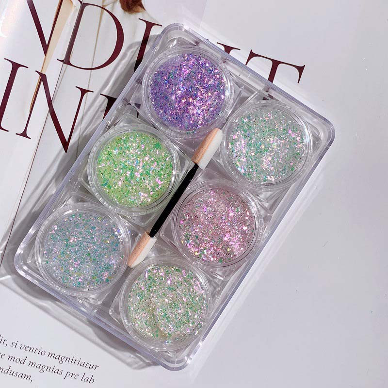 SUNSET HAIR, FACE &amp; BODY GLITTER GEL 6 COLORS
