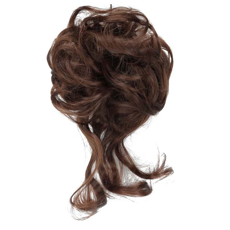 20CM SYNTHETIC HAIR BUN EXTENSIONS MESSY CURLY SCRUNCHIES