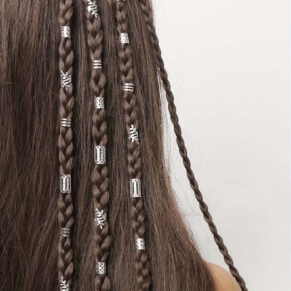 BOHO BRAID CUFFS BRAID RINGS HAIR ACCESSORY