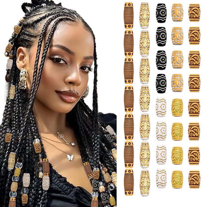BOHO BRAID CUFFS BRAID RINGS HAIR ACCESSORY