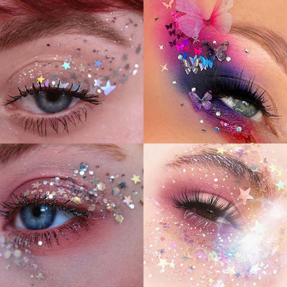 BIODEGRADABLE FACE &amp; BODY HAIR GLITTER