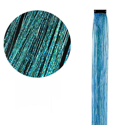 CLIP IN HAIR EXTENSIONS LONG SYNTHETIC COLORED HIGHLIGHTS