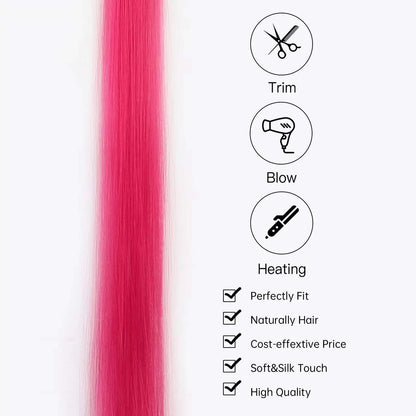 BLUE &amp; RYOAL BLUE CLIP IN HAIR EXTENSIONS HAIR HIGHLIGHTS