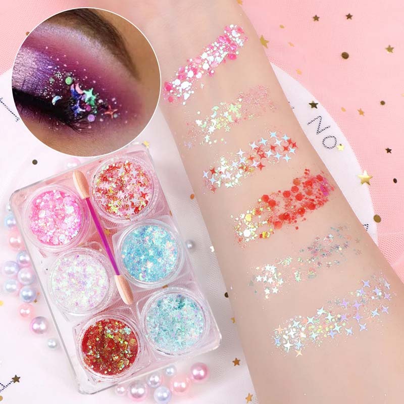 BIODEGRADABLE FACE &amp; BODY HAIR GLITTER
