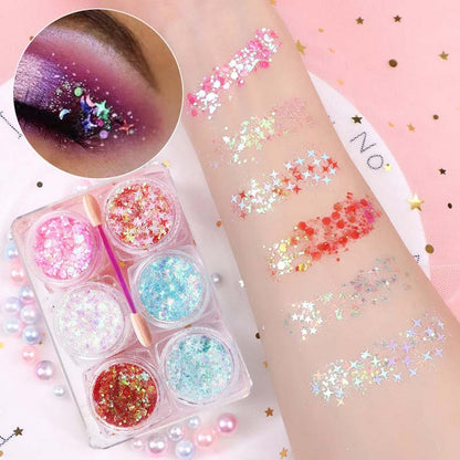 BIODEGRADABLE FACE &amp; BODY HAIR GLITTER