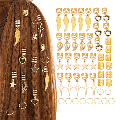 BOHO BRAID CUFFS BRAID RINGS HAIR ACCESSORY