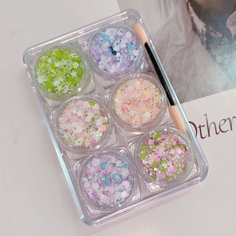 BLOOMING FIELD HAIR, FACE &amp; BODY GLITTER GEL 6 COLORS
