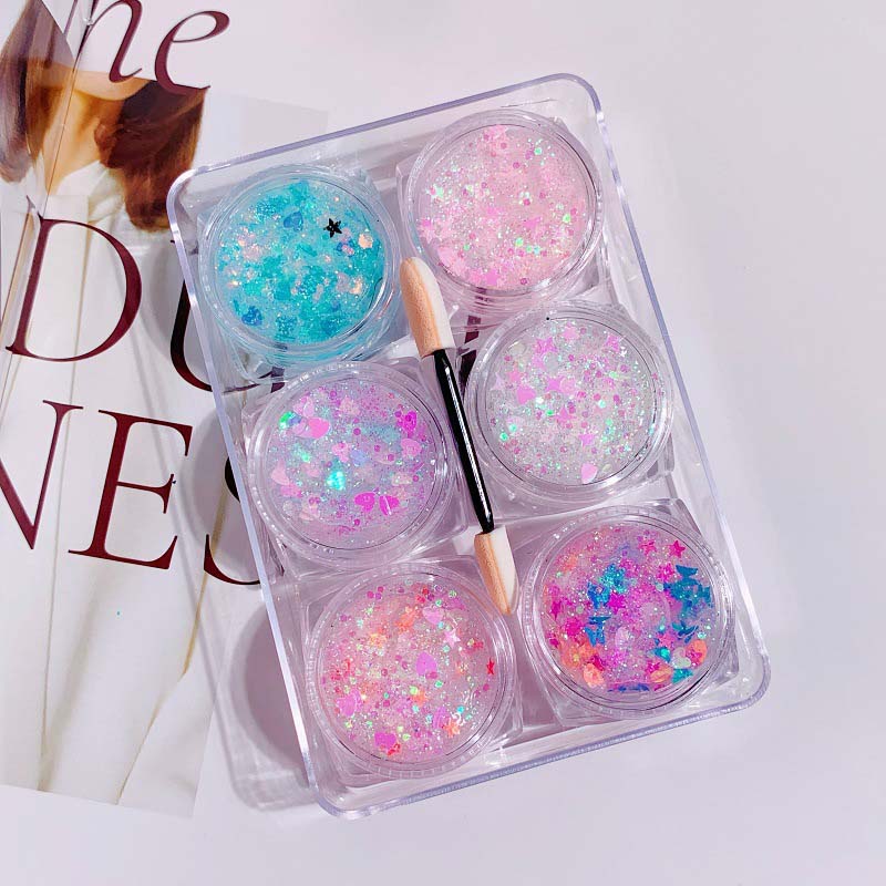 MYSTIC FAIRY HAIR, FACE &amp; BODY GLITTER GEL 6 COLORS