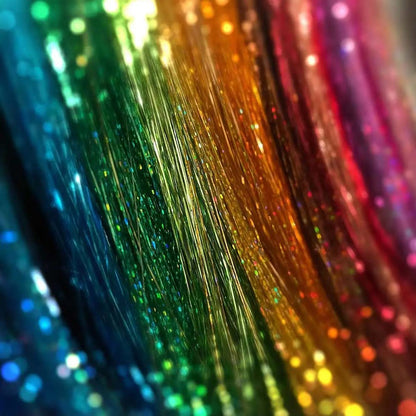 COLORFUL CLIP IN HAIR EXTENSIONS LONG SYNTHETIC COLORED HIGHLIGHTS